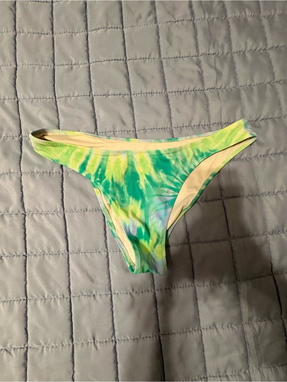 Tie-Dye Green & Yellow Bikini Bottoms